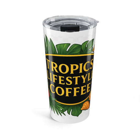 20oz Glossy Tumbler, Stainless Steel / TLC Seahorse Logo