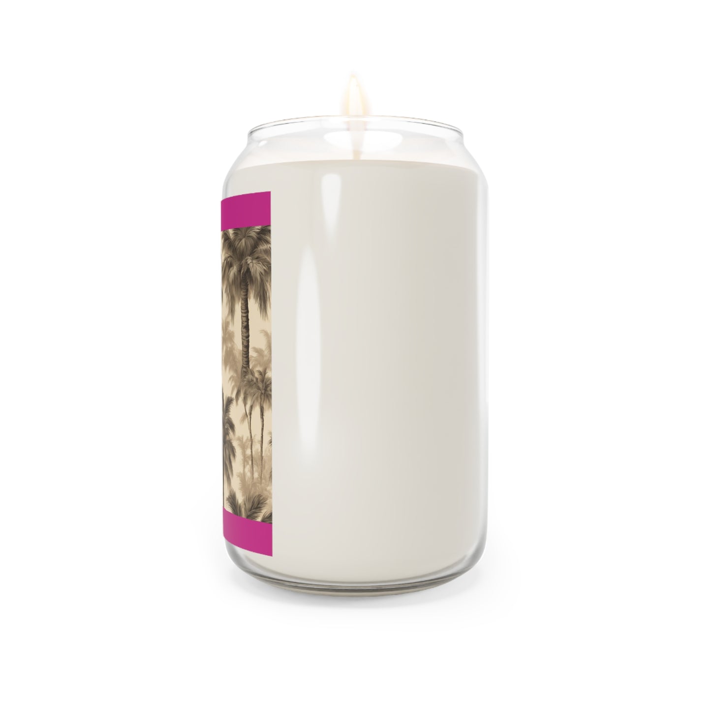 Scented Candle, 13.75oz - Lisa's Fluffy Palms, pink