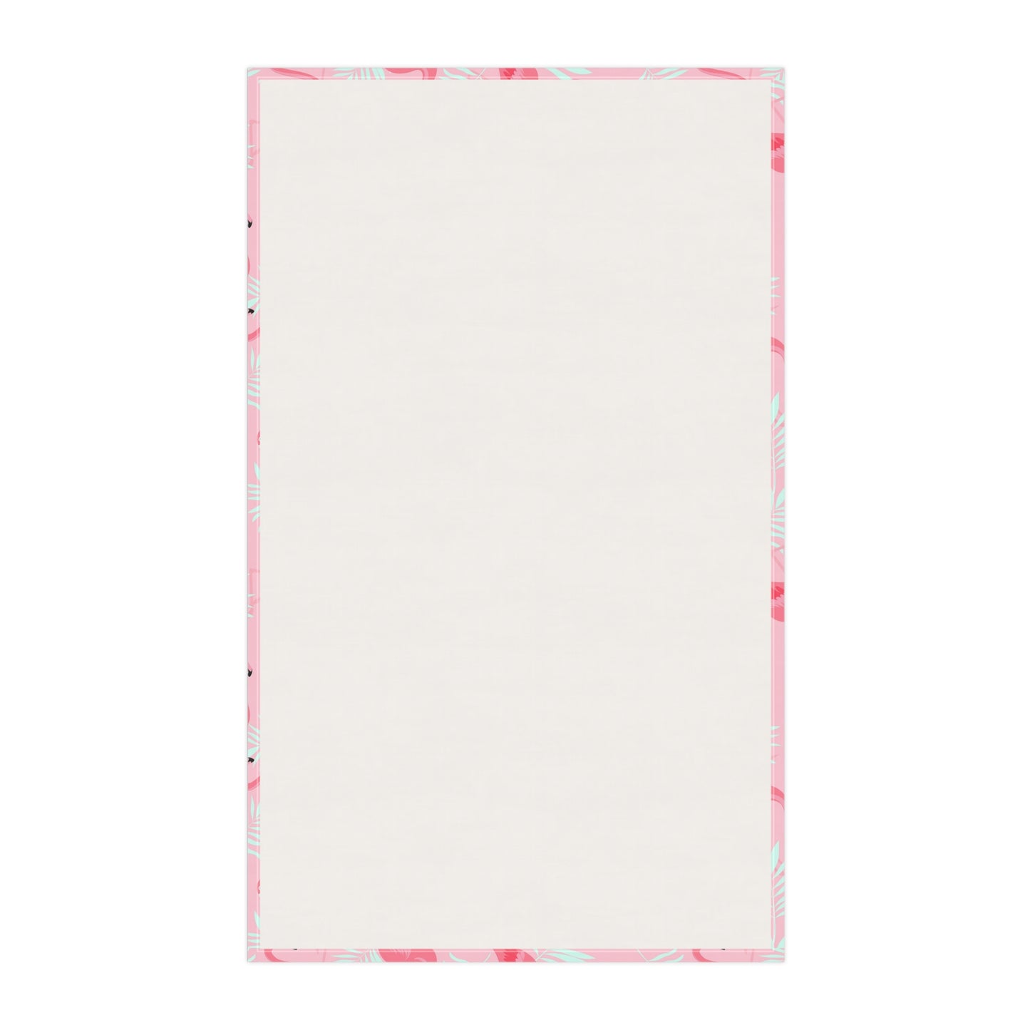 Tea Towels (cotton, poly) - Flamingo and White Palms