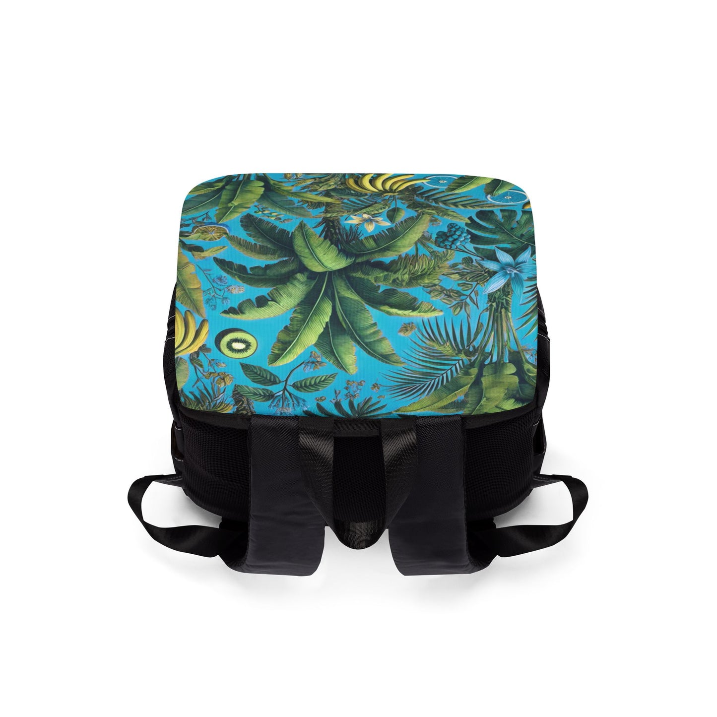 More Tropical Fruit/Aqua Blue Casual Backpack - Perfect for Everyday Adventures