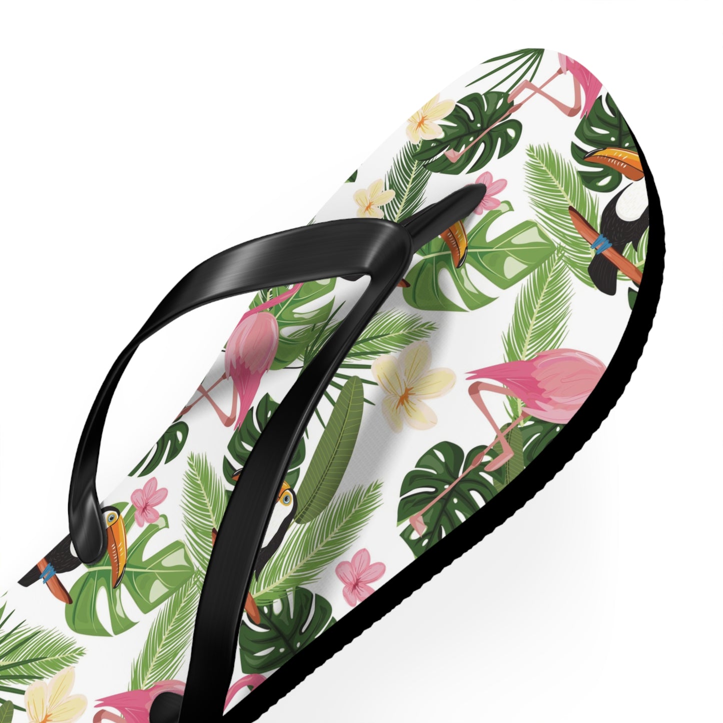 Flip Flops - Toucan and Flamingo Friends