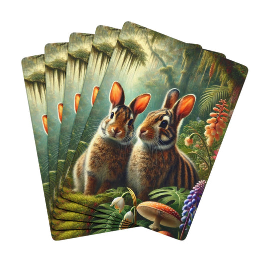 Poker Playing Cards -  Tropical Sumatran Rabbits