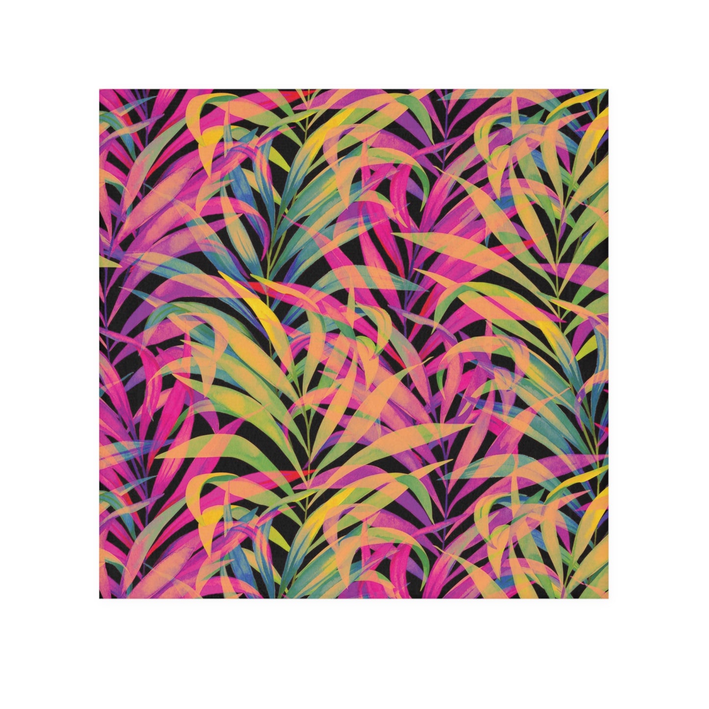 Face Towel - Rainbow Fronds