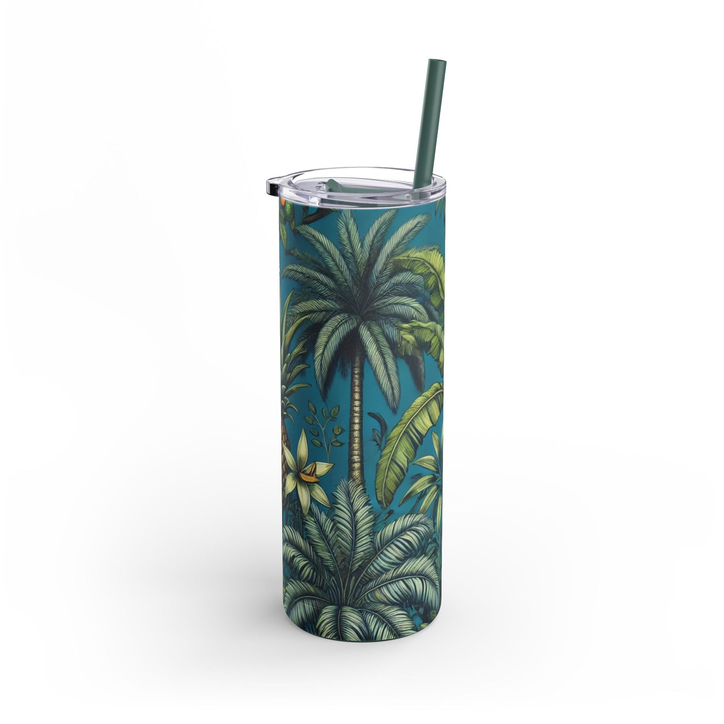 20oz Matte Tumbler, 7 Colors - Stylish Travel Cup - Tropical Fruit Blue