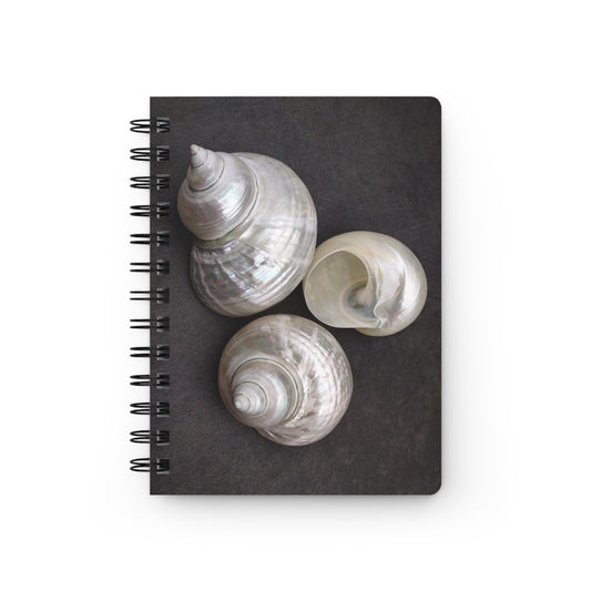 Spiral Bound Journal - White Nautilus Trio