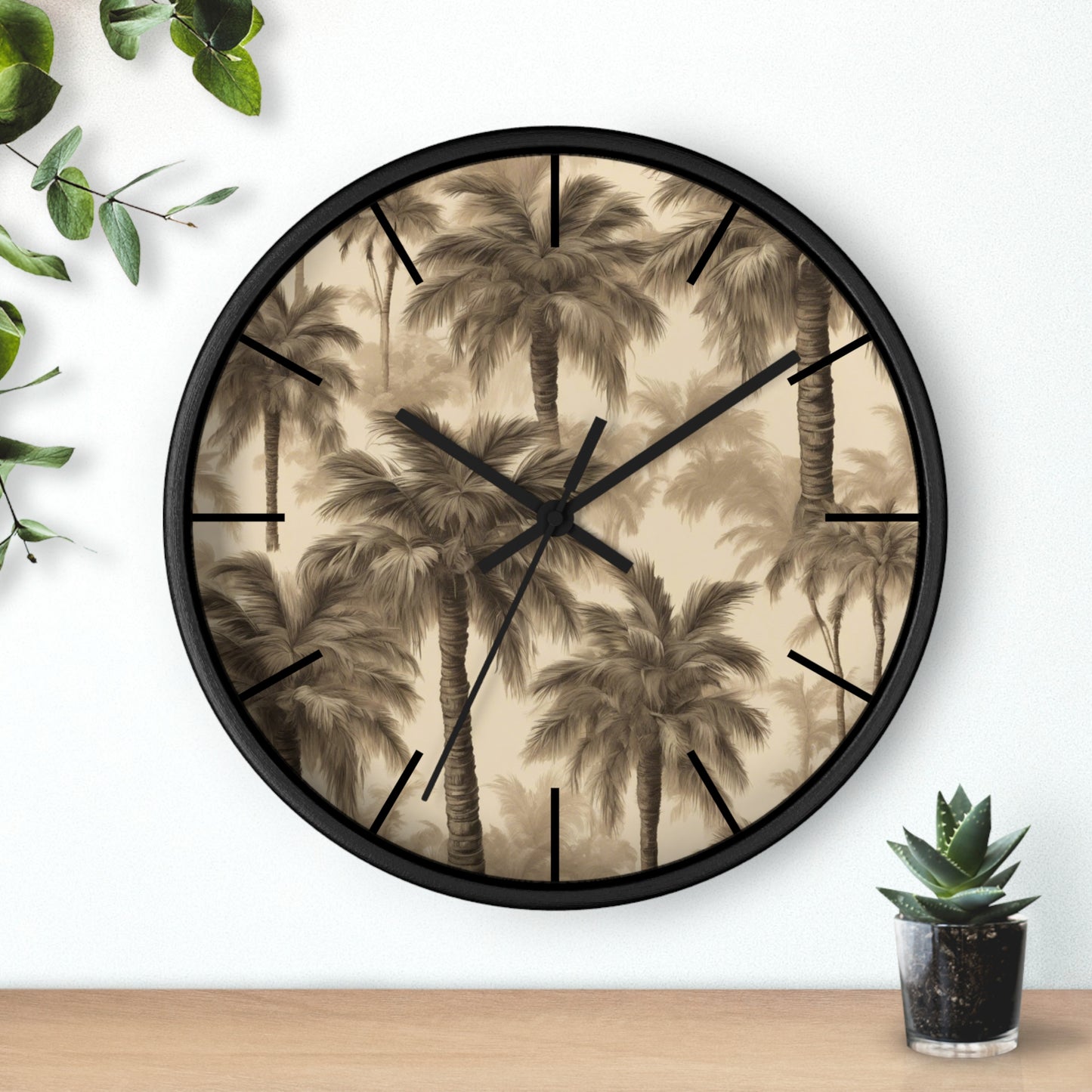 Wall Clock, Lisa's Fluffy Palms, Hands/Base Variants