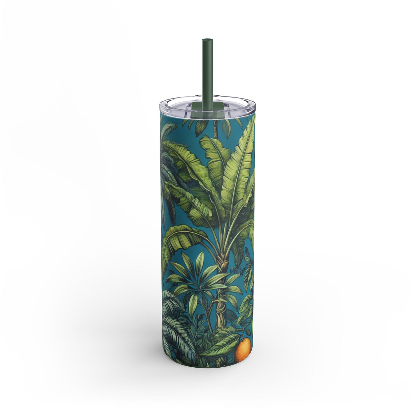 20oz Matte Tumbler, 7 Colors - Stylish Travel Cup - Tropical Fruit Blue