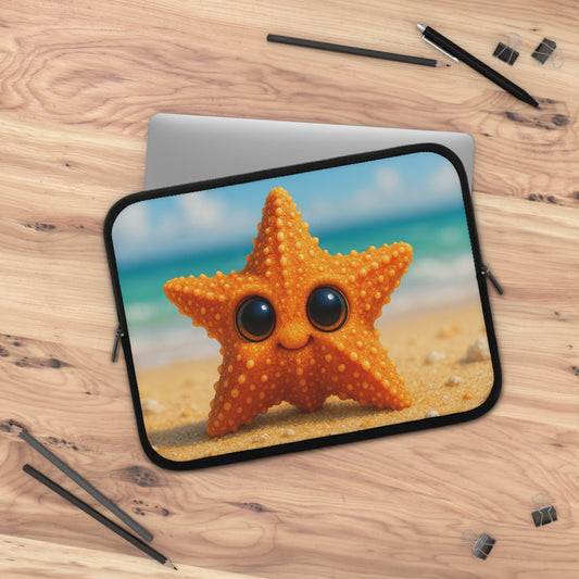 Tropical Laptop Sleeve, 5 Sizes - Perfect for Beach Lovers & Students / Baby Starfish