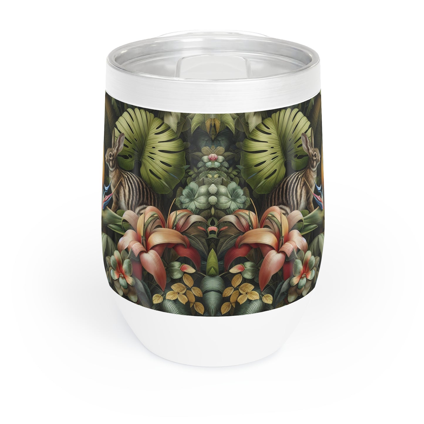 Chill Wine Tumbler with Rainforest Rabbit Outing