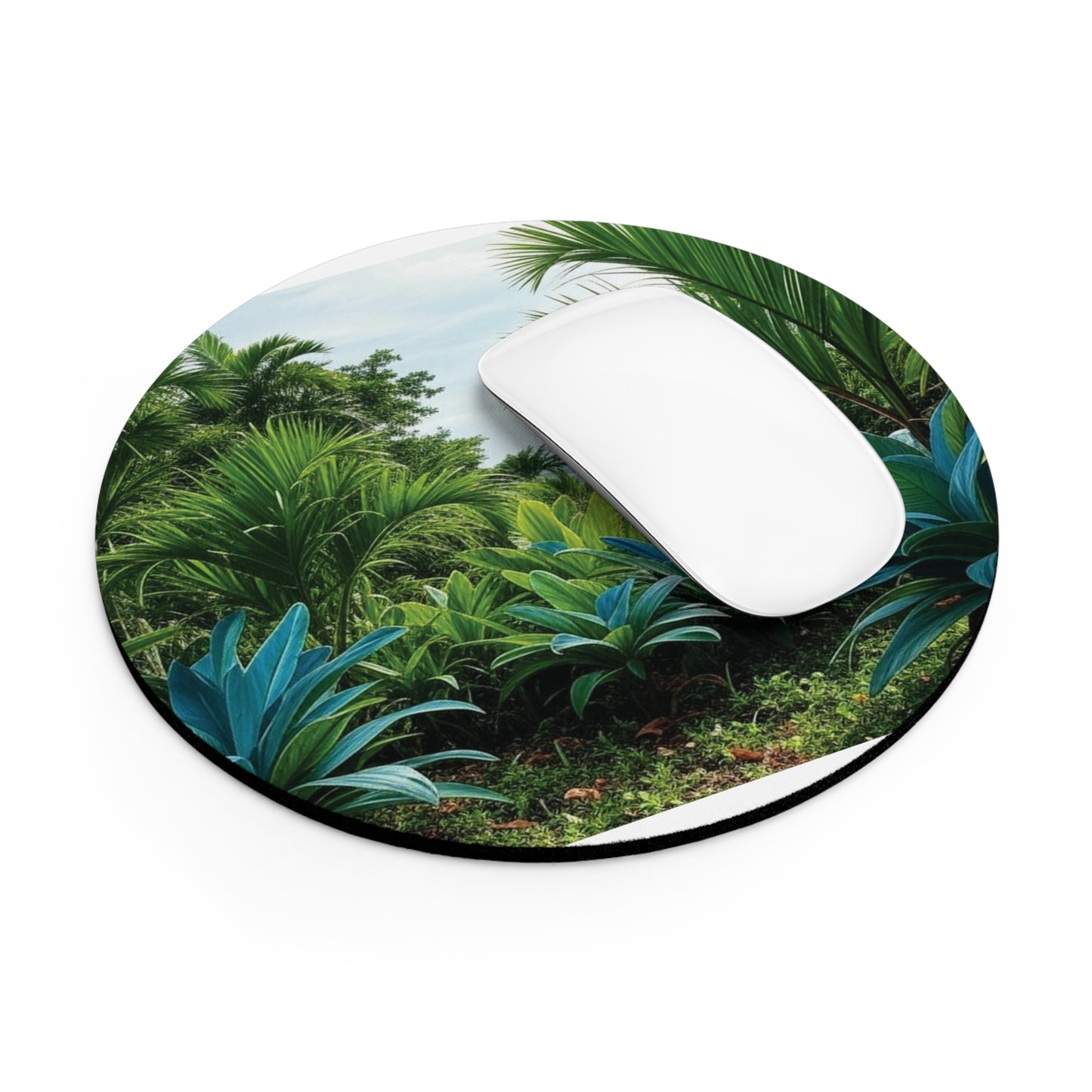 Rainforest Mouse Pad, 2 Shapes - Fun Vibes for Home Office & Gamer / Scenic Overlook