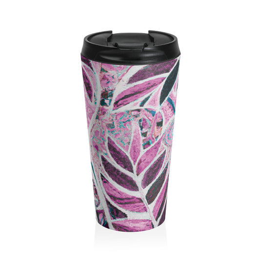 15 oz. Stainless Steel Travel Mug / Amazon Whimsy, Pink
