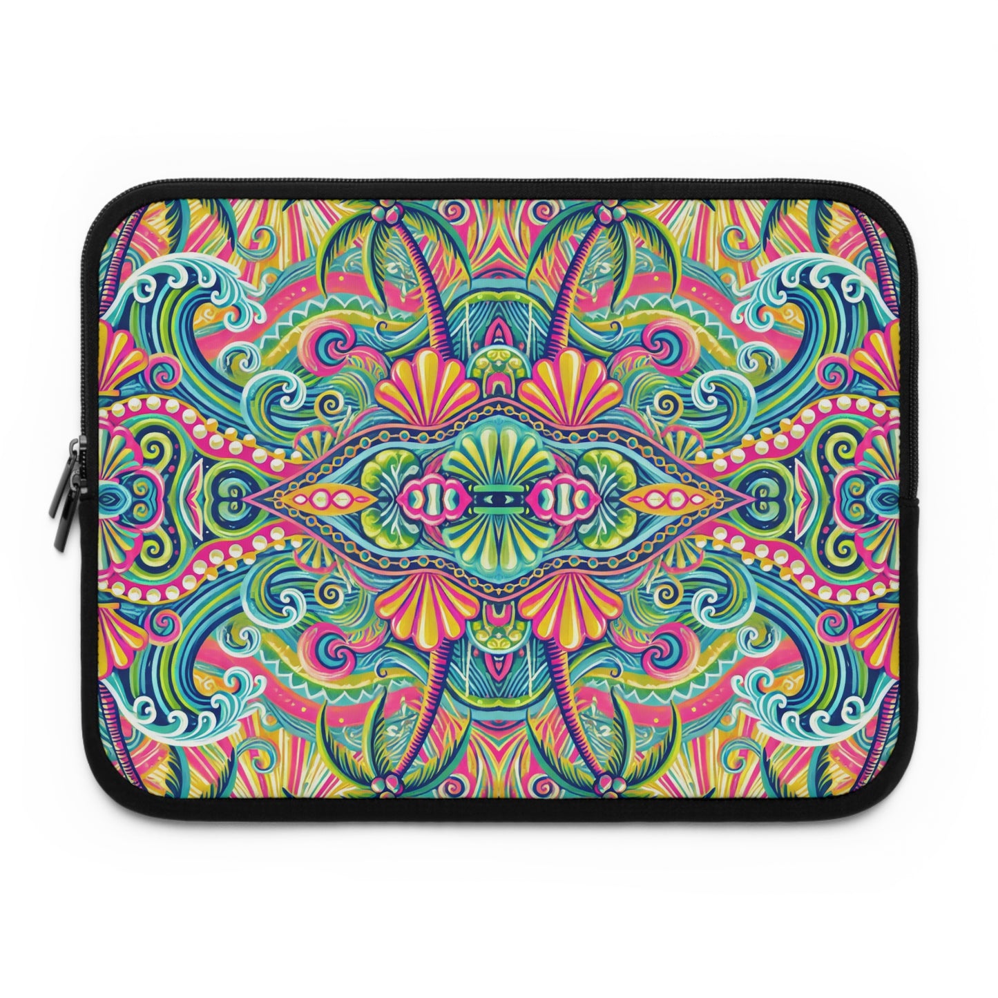Tropical Laptop Sleeve, 5 Sizes - Perfect for Beach Lovers & Students / Kaleido Bay