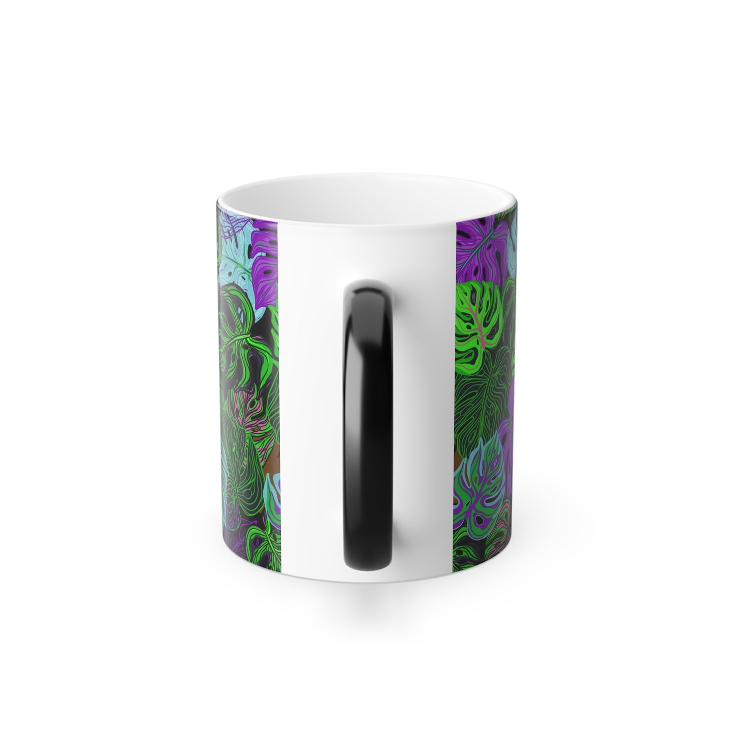 Color Morphing Mug, 11oz, Monstera Party