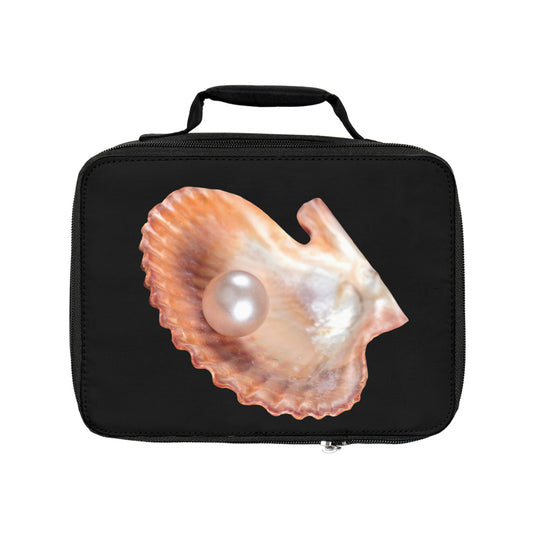 FW Peach Pearl/Real Photo Lunch Bag - Eco-Friendly Insulated Tote, Adult and Child Lunchbox / Perfect for Picnics, Beach Outings