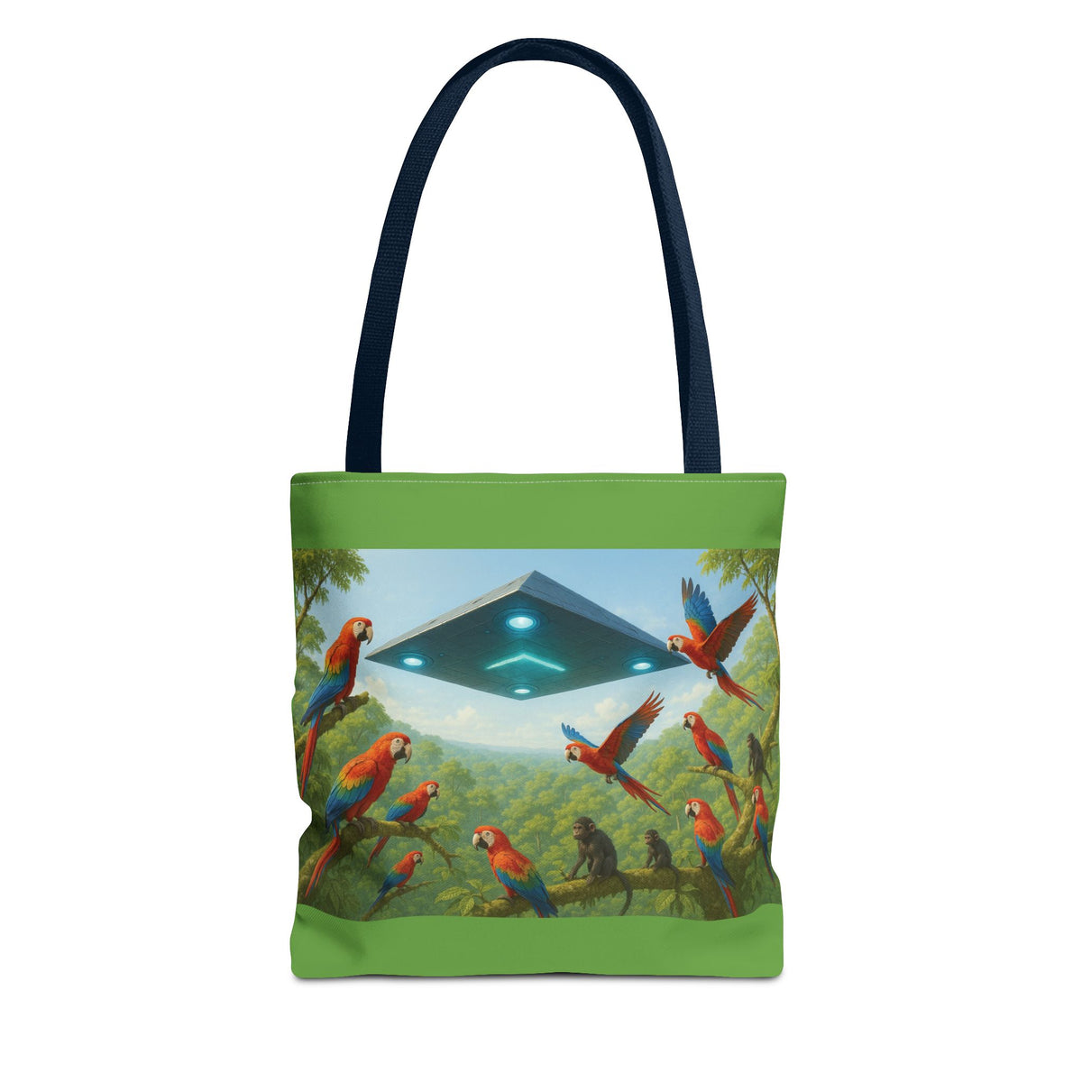 UFO and Macaws Tote Bag - 3 Sizes