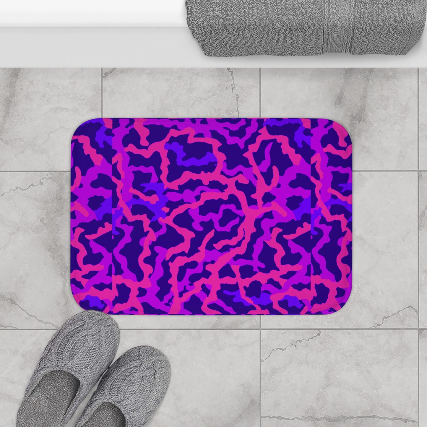 Coral Threads/Heatwave Bath Mat, 2 Sizes - Tropical Vibes for Home Decor