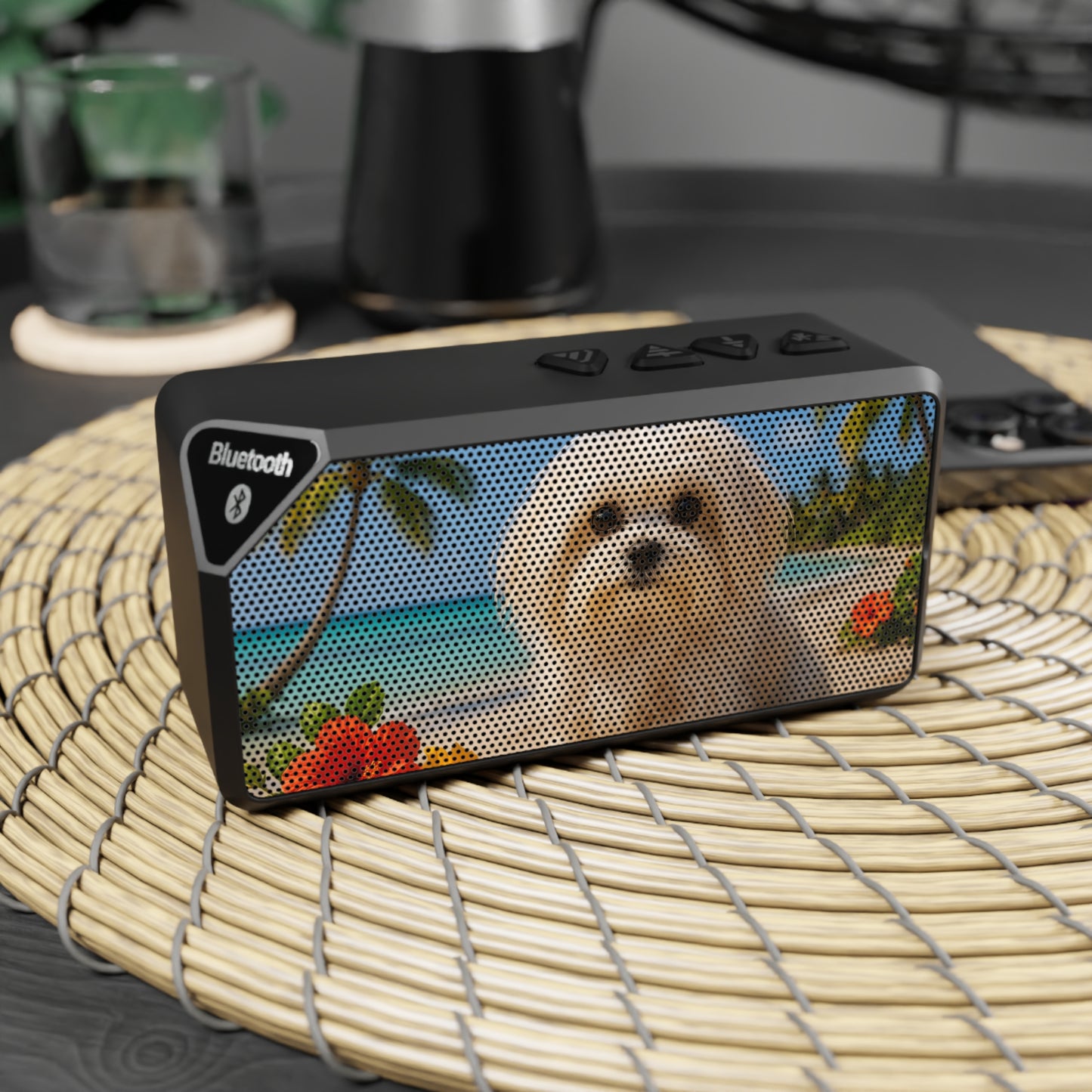 Jabba Bluetooth Speaker - Portable Sound Experience / Puppy Ariel on the Beach