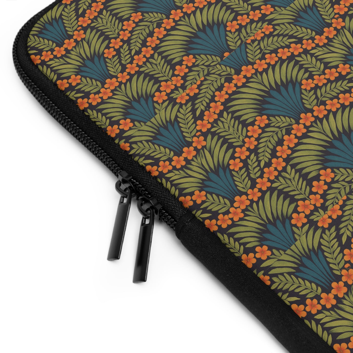 Tropical Laptop Sleeve, 5 Sizes - Perfect for Ocean Lovers & Students / Hibiscus Fan Dance, Orange