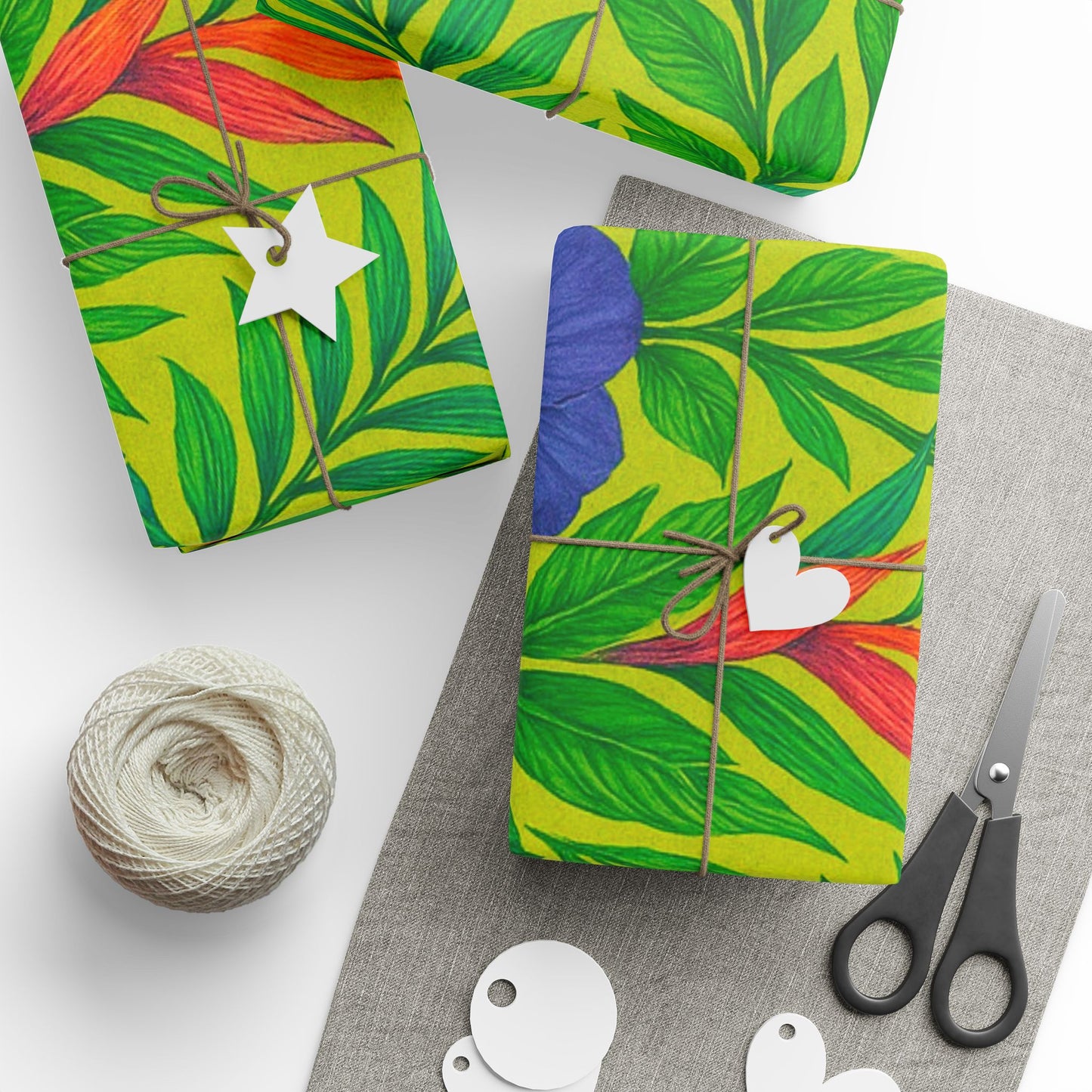 Wrapping Paper - Gift Wrap for All Occasions, 3 Sizes/2 Finishes / Midnight Flower Navy