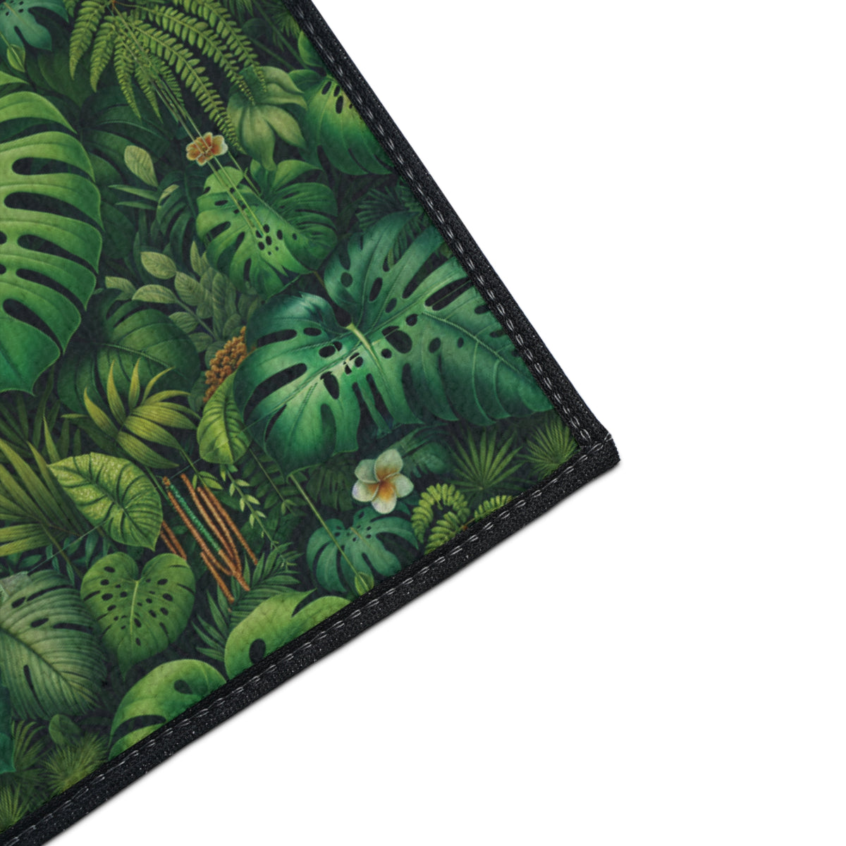 Heavy Duty Floor Mat, 5 Sizes – Tropical Area Rug for Home Décor / Rainforest Greenery