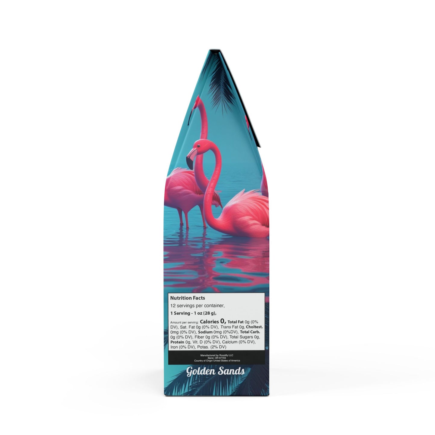 Golden Sands Single Origin™ Coffee (Light-Medium Roast) Specialty Grade / Moonlit Mermaid and Flamingos