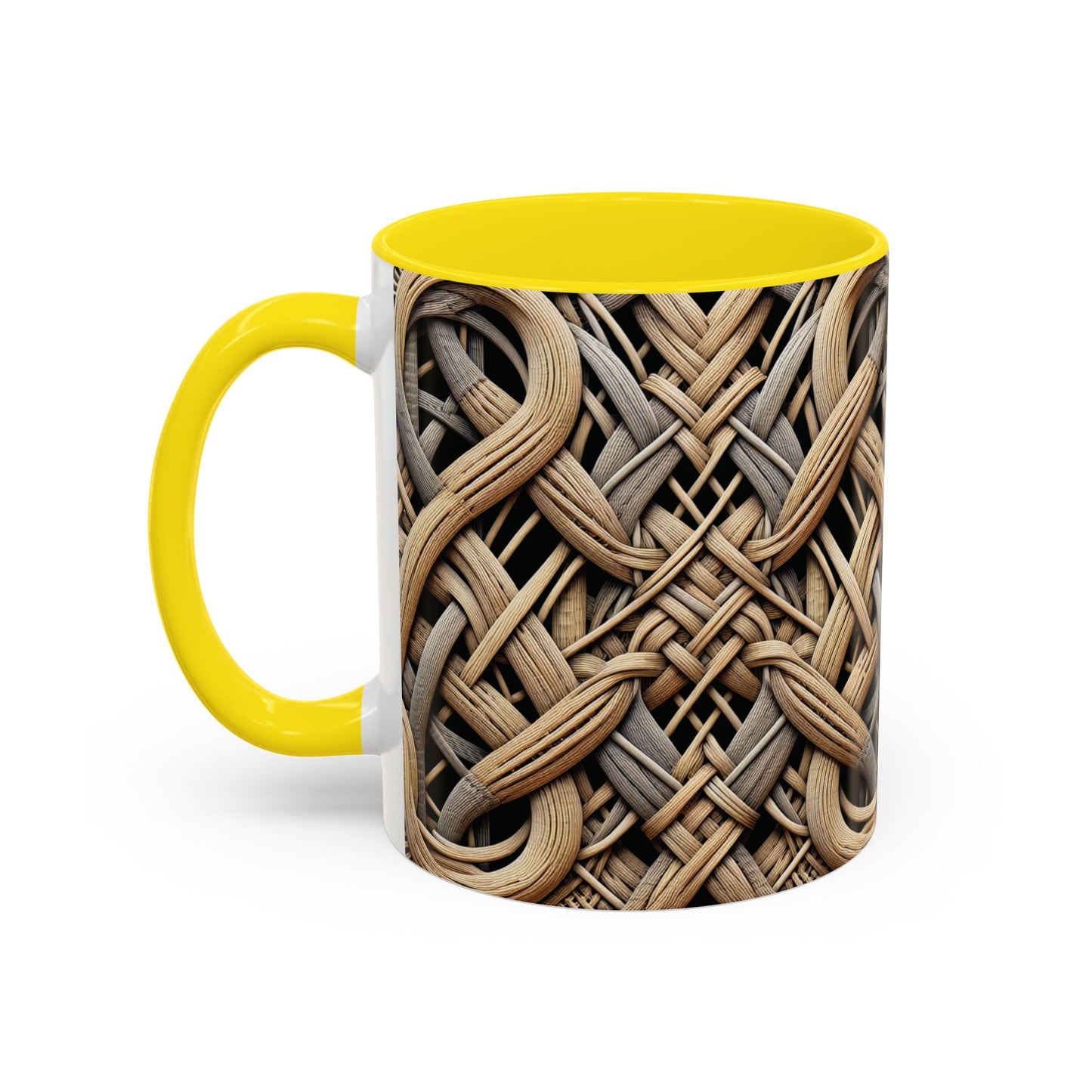 Accent Coffee Mug (11, 15oz), 8 Colors - Beach Wicker