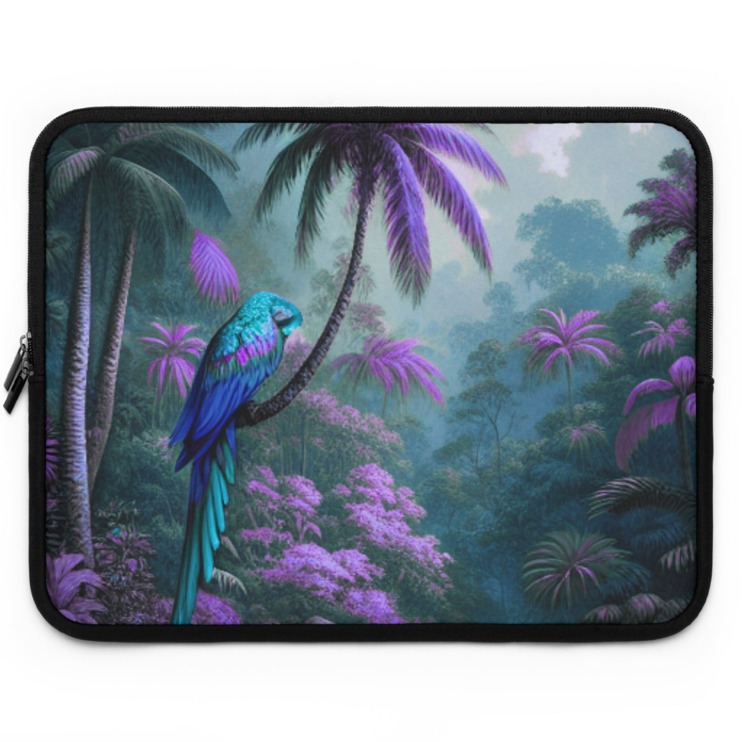 Tropical Laptop Sleeve, 5 Sizes - Perfect for Beach Lovers & Students / Sleeping Parrot Beauty, Fantasy