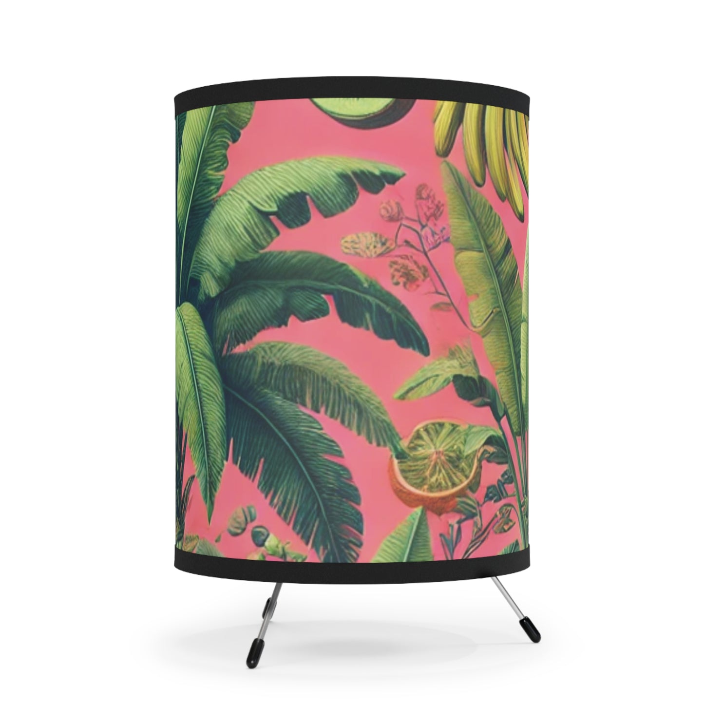 More Tropical Fruit/Coral Tripod Lamp with Artistic High-Res Shade - Perfect for Home Décor