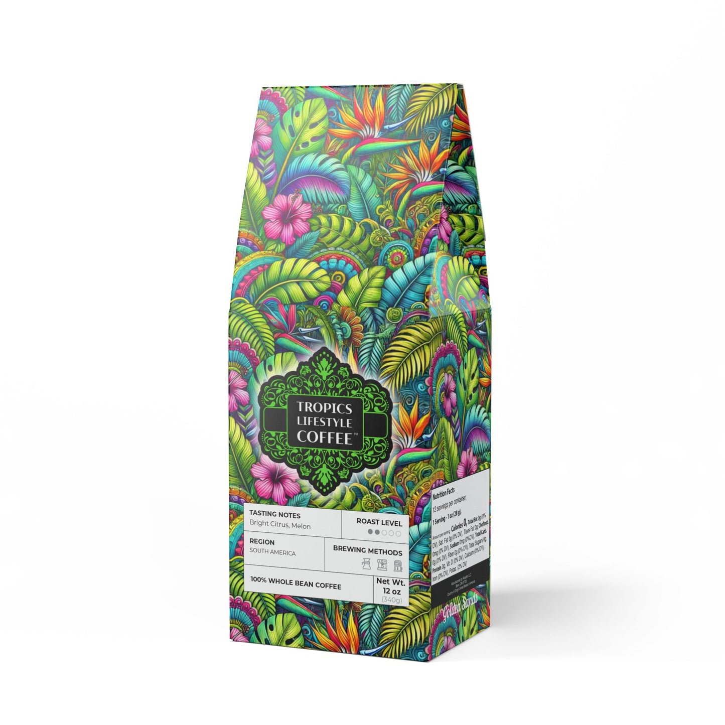 Golden Sands Single Origin™ Coffee (Light-Medium Roast) Specialty Grade / Rainforest Blooms