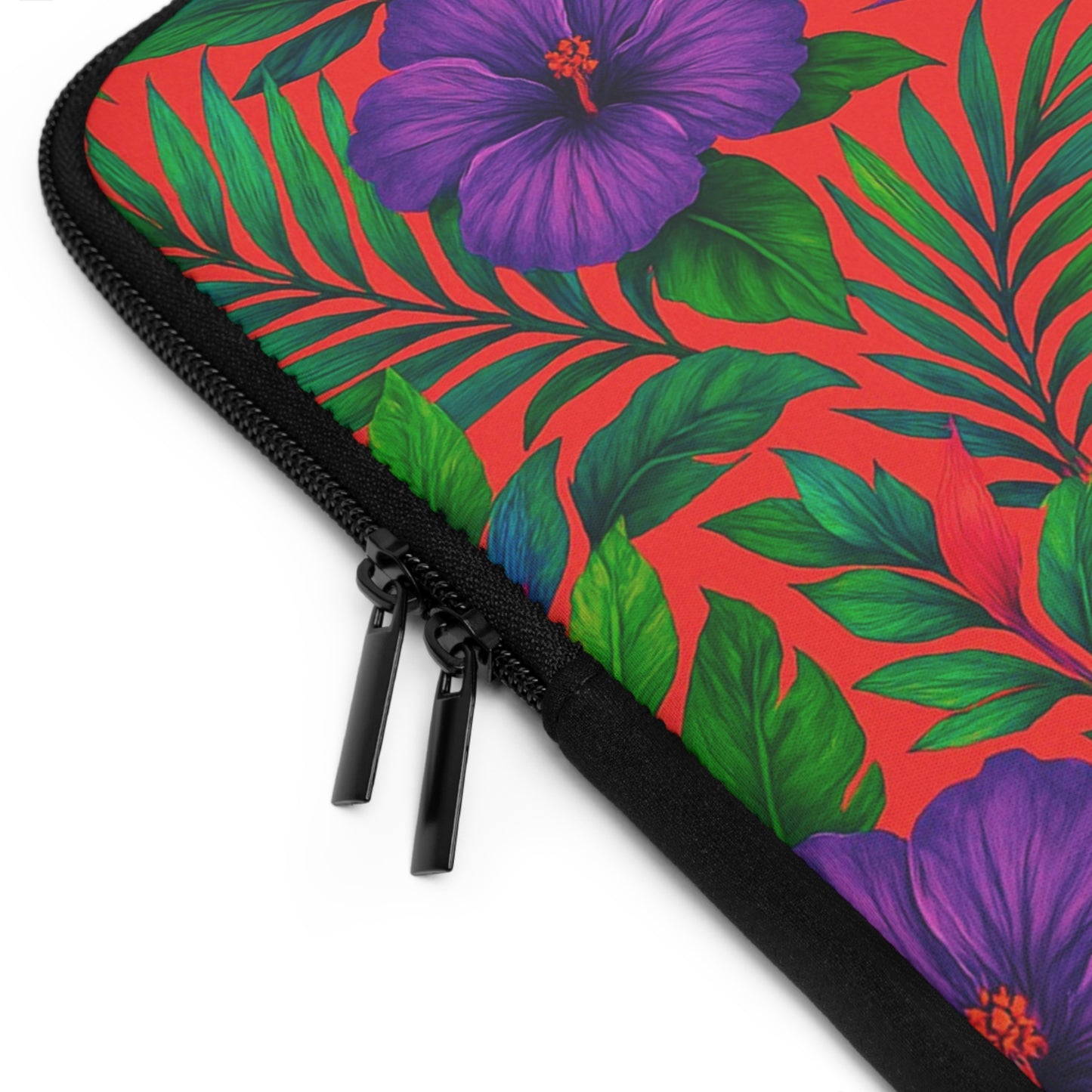 Tropical Laptop Sleeve, 5 Sizes - Perfect for Beach Lovers & Students / Midnight Flowers