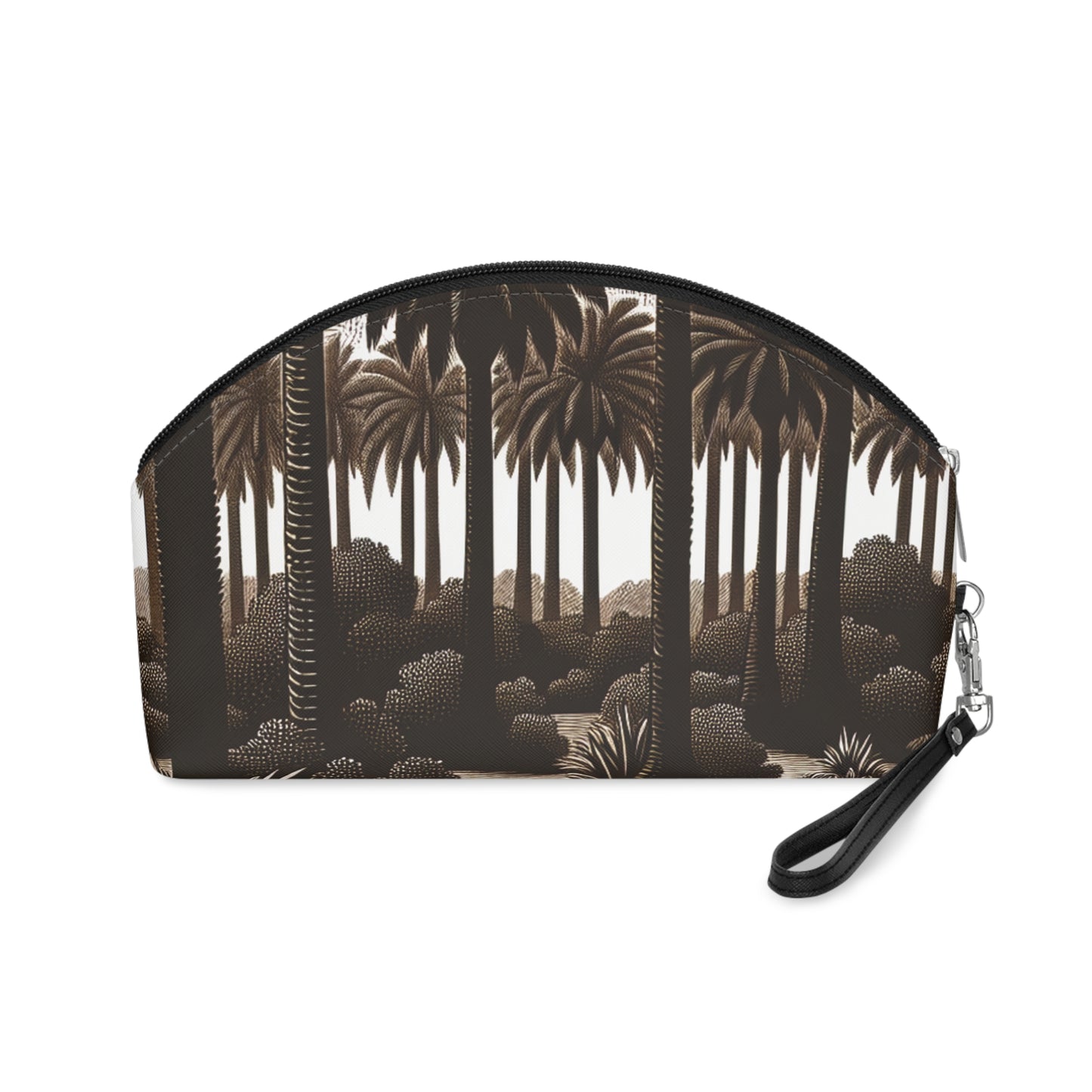 Makeup Bag - Woodcut Palm Grove