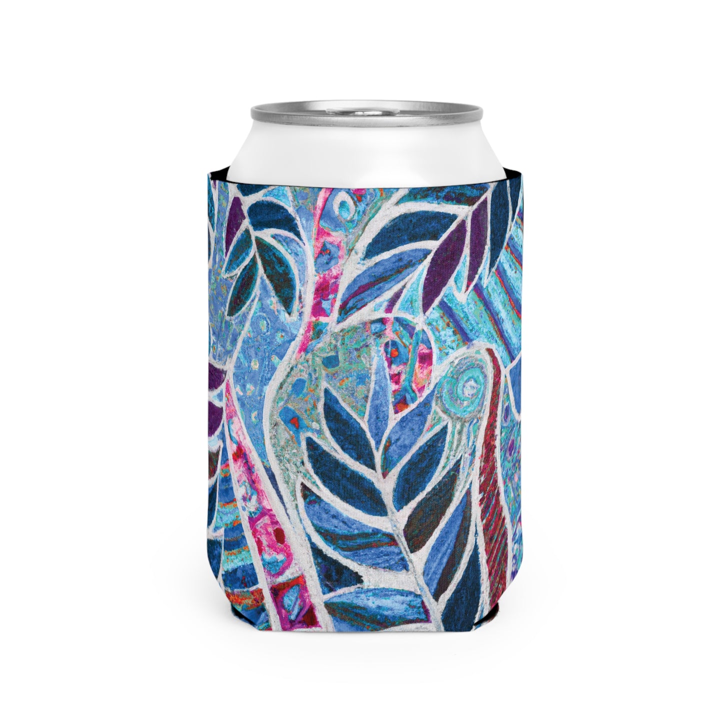 Amazon Whimsy/Blue Can Cooler Sleeve - Perfect for Outdoor Picnics