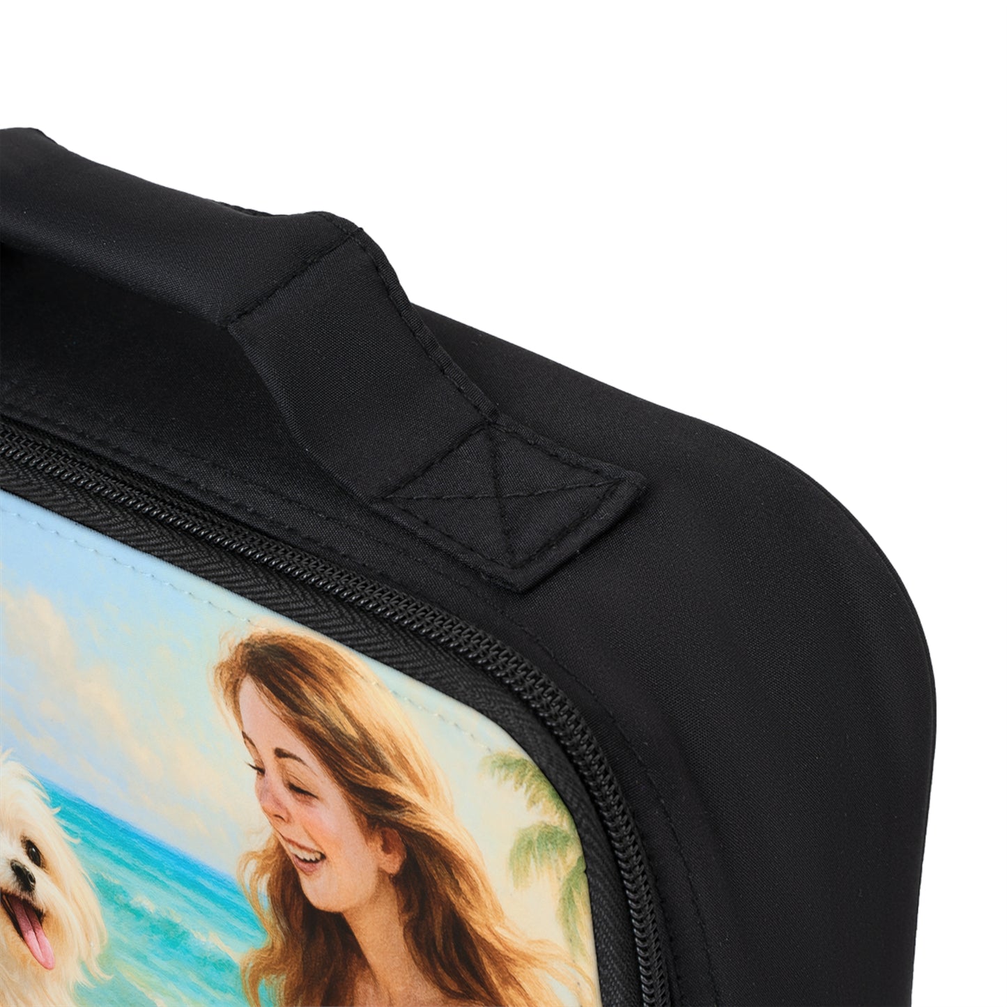 Puppy Ariel and Mermaid Lunch Bag - Eco-Friendly Insulated Tote, Adult and Child Lunchbox / Perfect for Picnics, Beach Outings