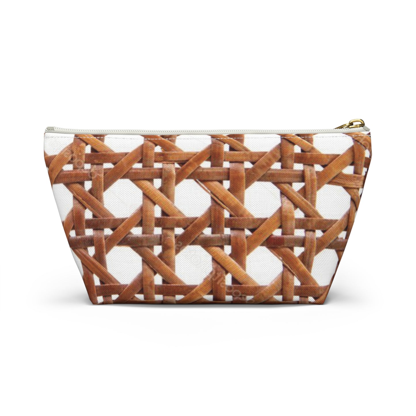 Tropical Accessory Pouch, 2 sizes | Makeup Bag | Perfect for Travel & Everyday Use / Beach Chair Wicker, Brown