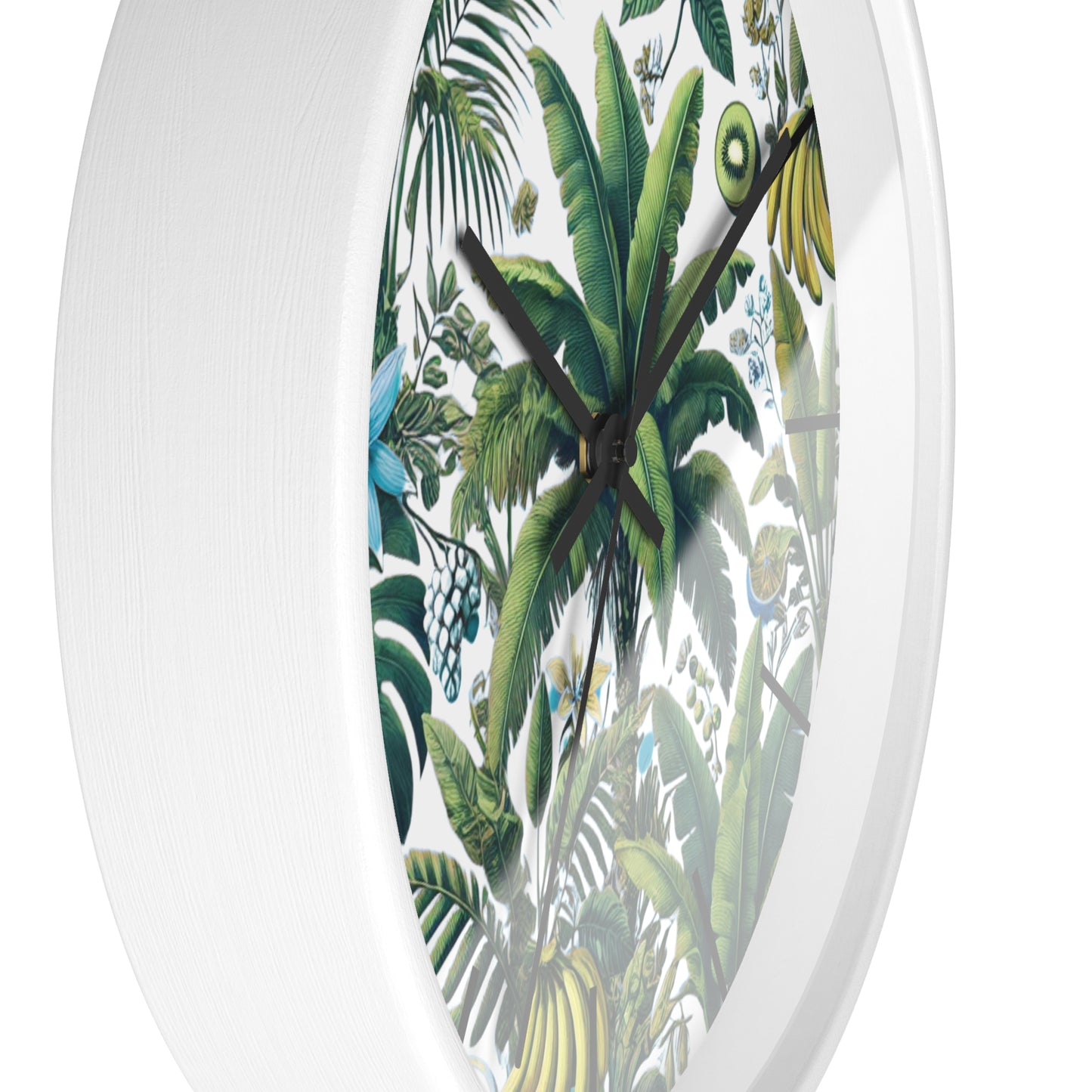 Tropical Fruit/White Wall Clock – Fun Home Decor for Nature Lovers, 6 Variants