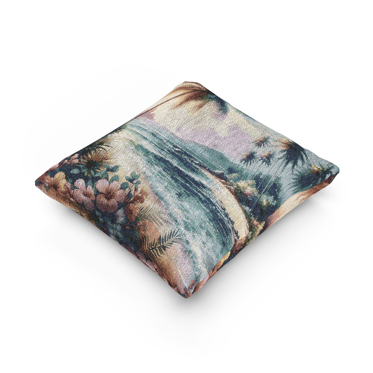 Woven Pillow, 17"W x 18"L ~ Bay of Peace