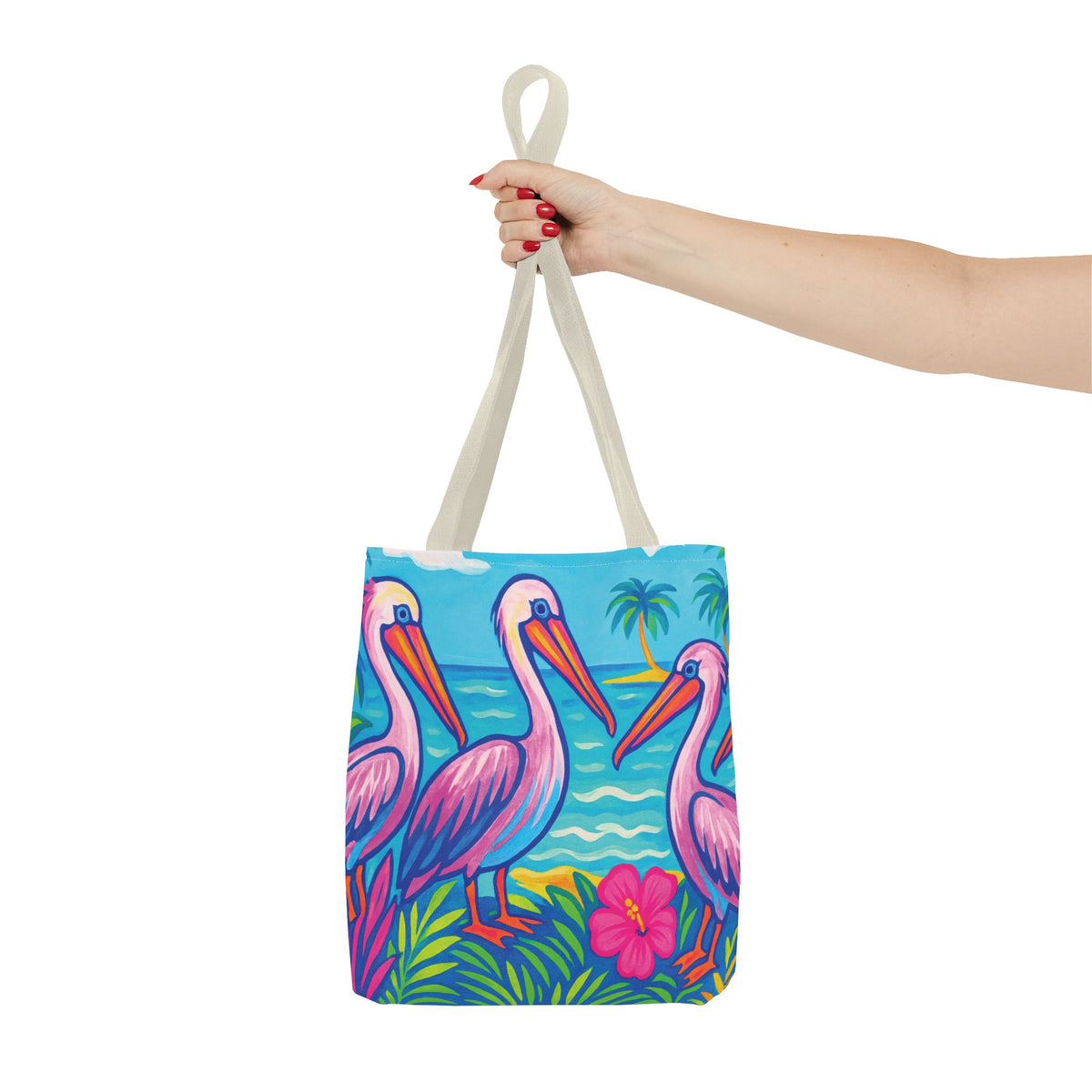 Beach Pelican Party Tote Bag - 3 Sizes