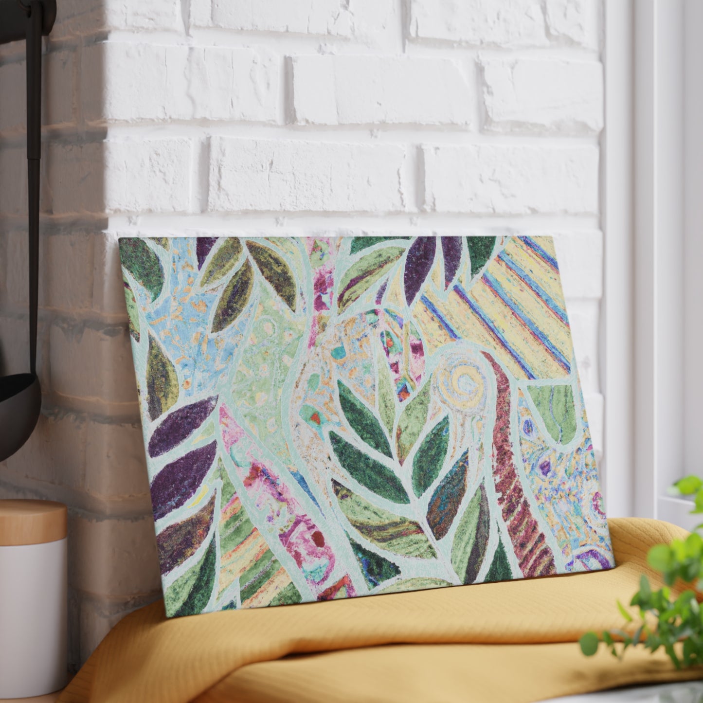 Glass Cutting Board, 2 sizes - Amazon Whimsy, Vintage