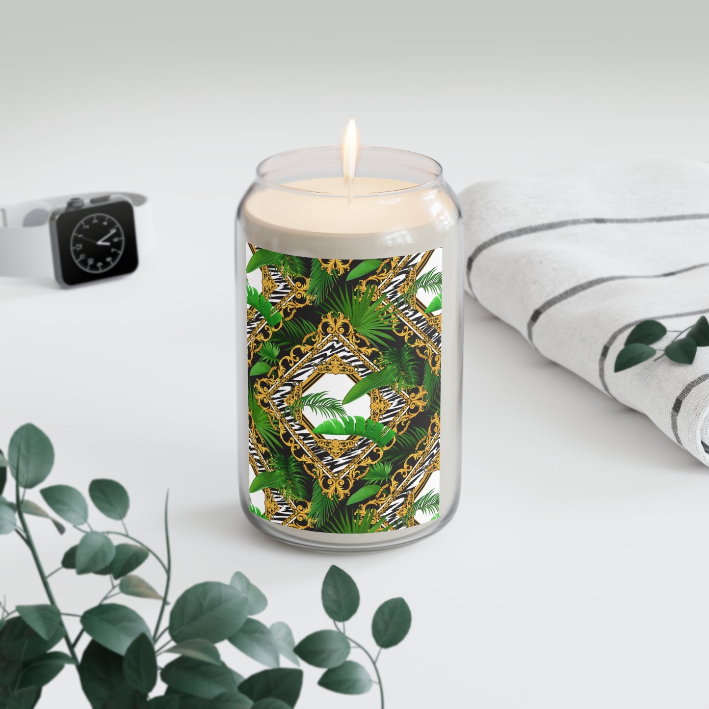 Scented Candle, 13.75oz - Jungle Luxe White