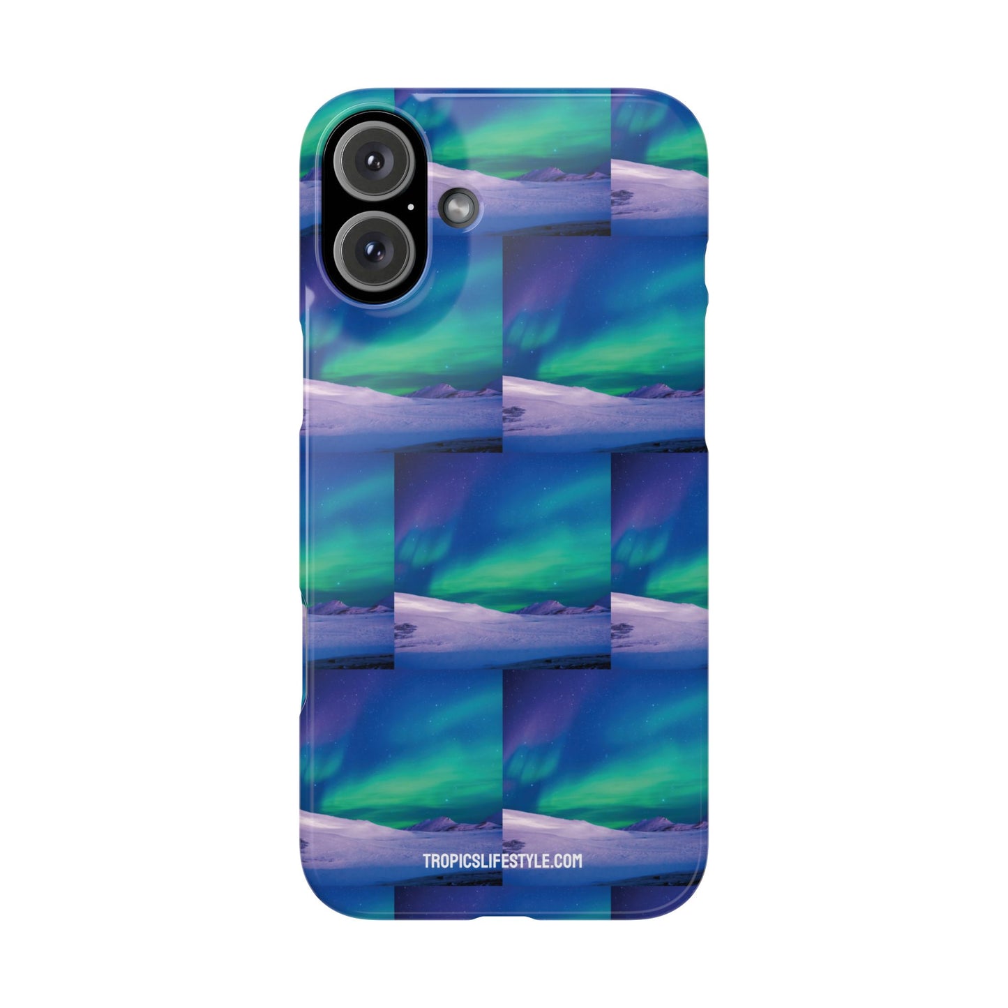 Slim Phone Cases - Cold Ocean Lights, Peacock