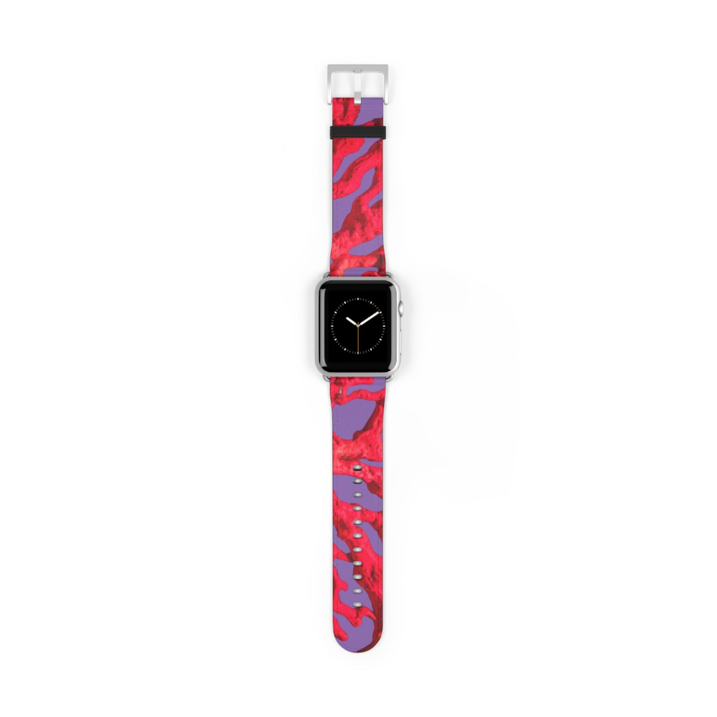 Apple Watch Band - Red Coral, purple background