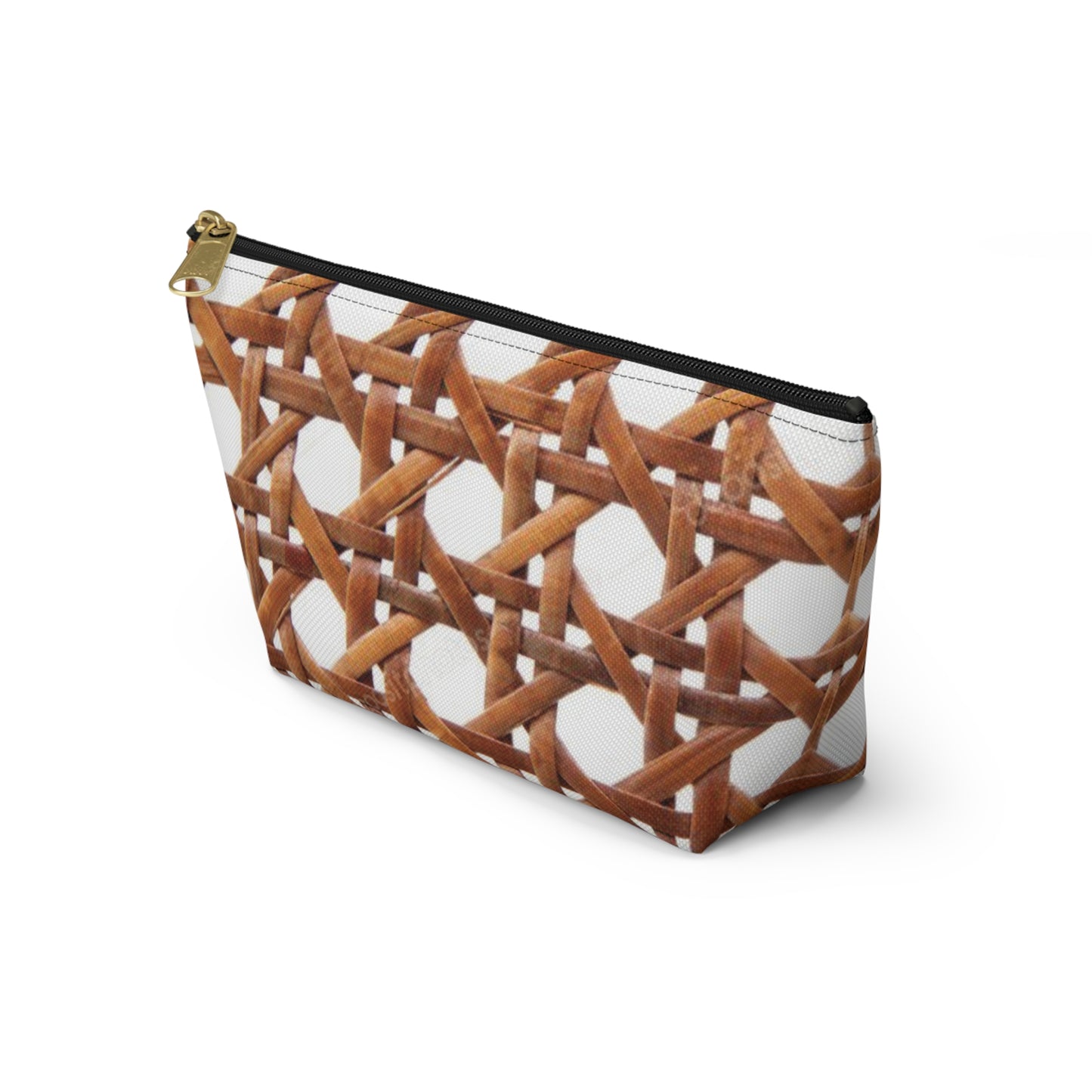 Tropical Accessory Pouch, 2 sizes | Makeup Bag | Perfect for Travel & Everyday Use / Beach Chair Wicker, Brown