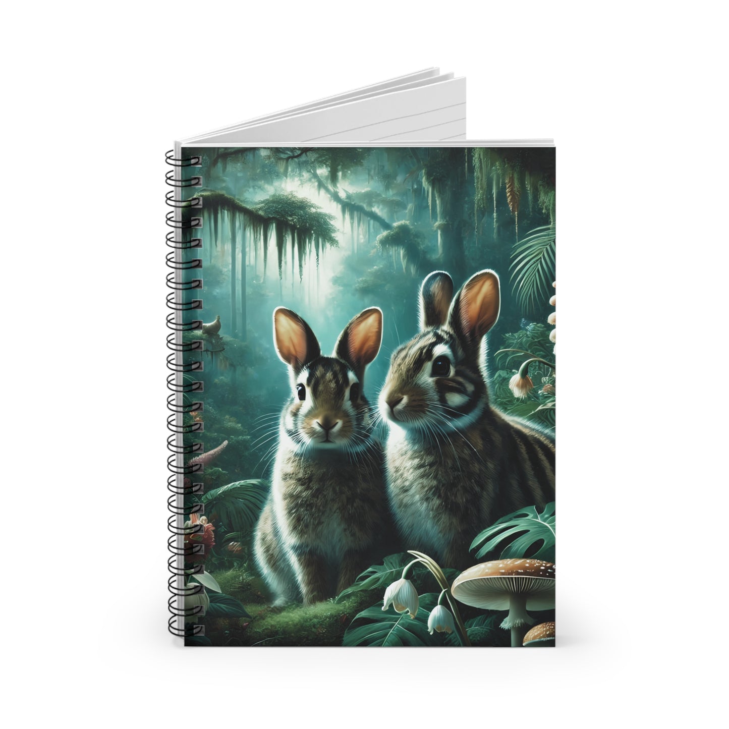 Spiral Notebook - Tropical Sumatran Rabbits/Tundra