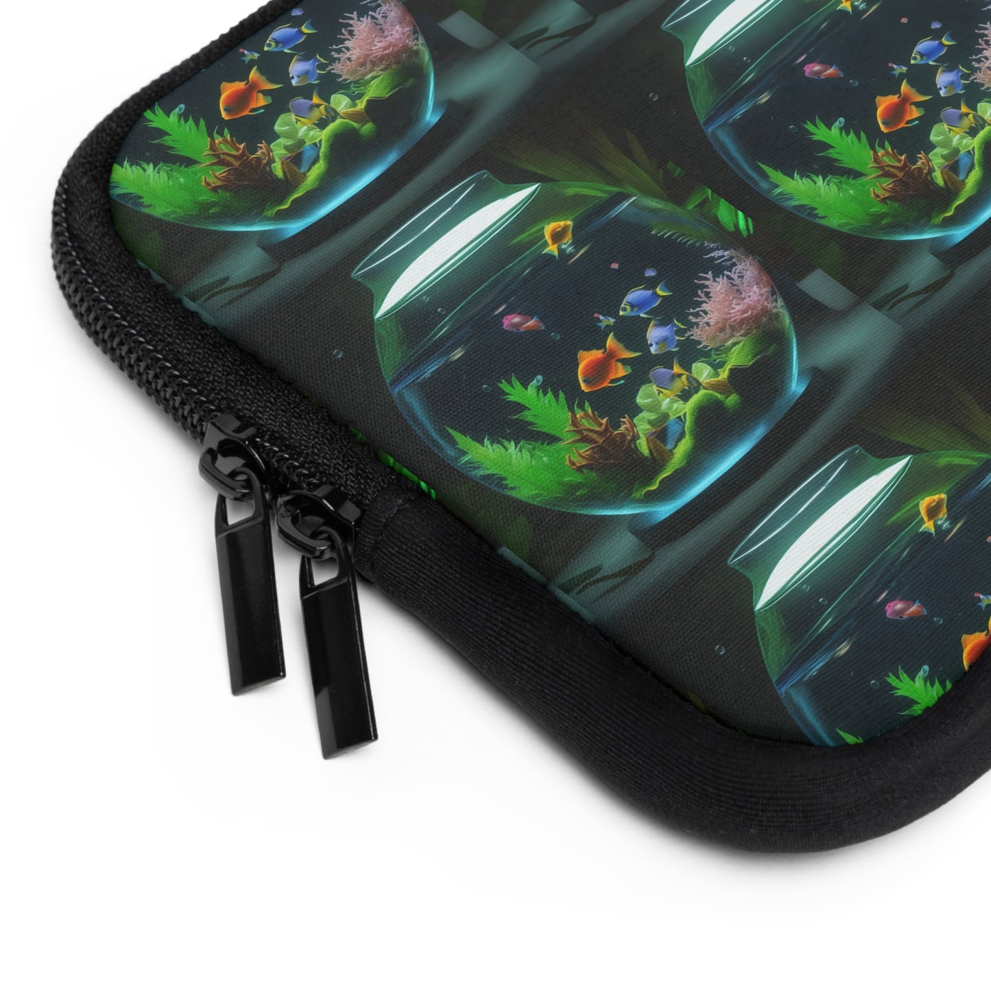 Tropical Laptop Sleeve, 5 Sizes - Perfect for Fish Lovers & Students / Tropical Fish Bowl #2