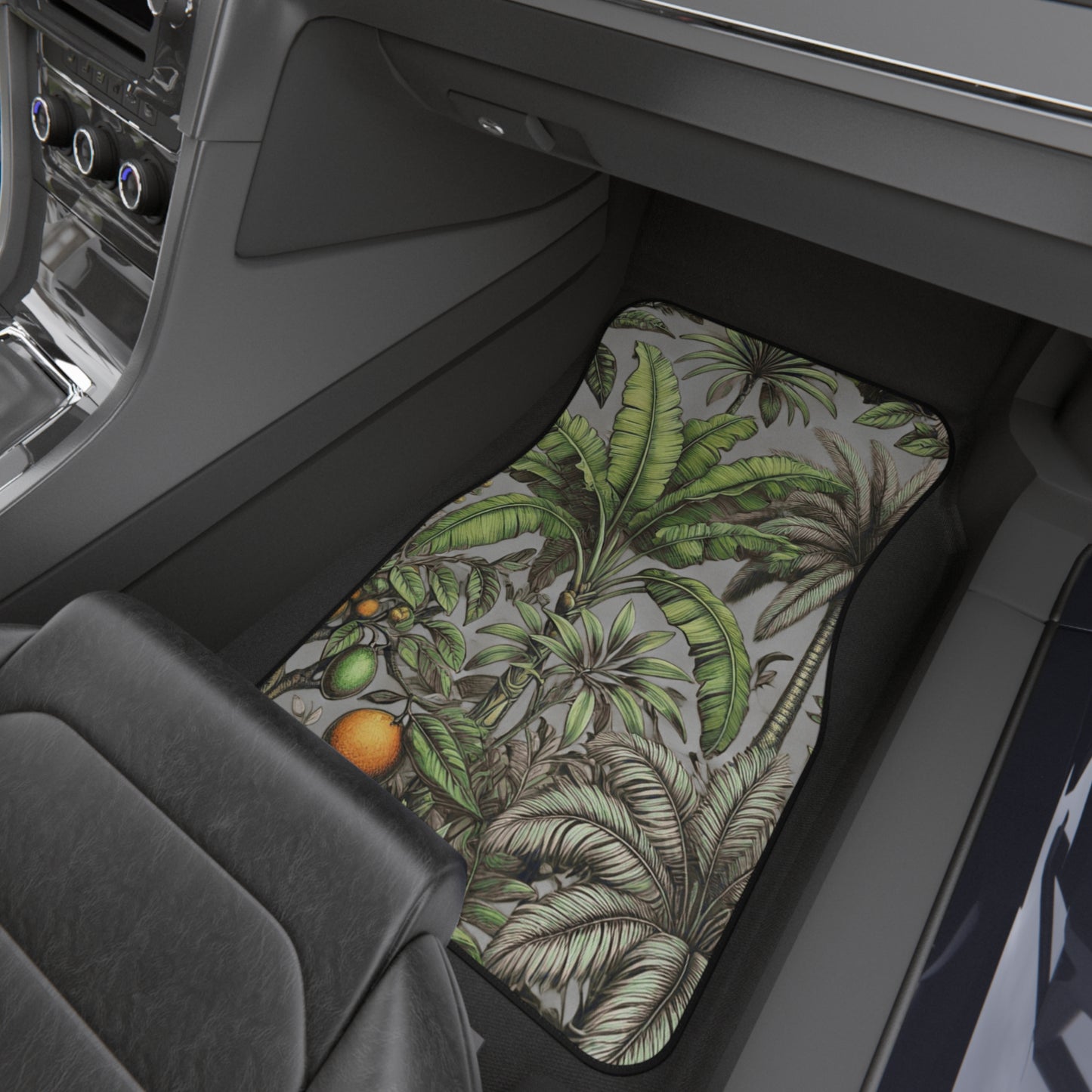 Tropical Fruit/Grey Car Floor Mats - SET of 2