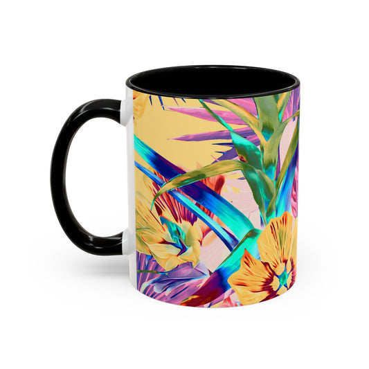 Accent Coffee Mug (11, 15oz), Plant Palooza, orange sherbet / Various Colors