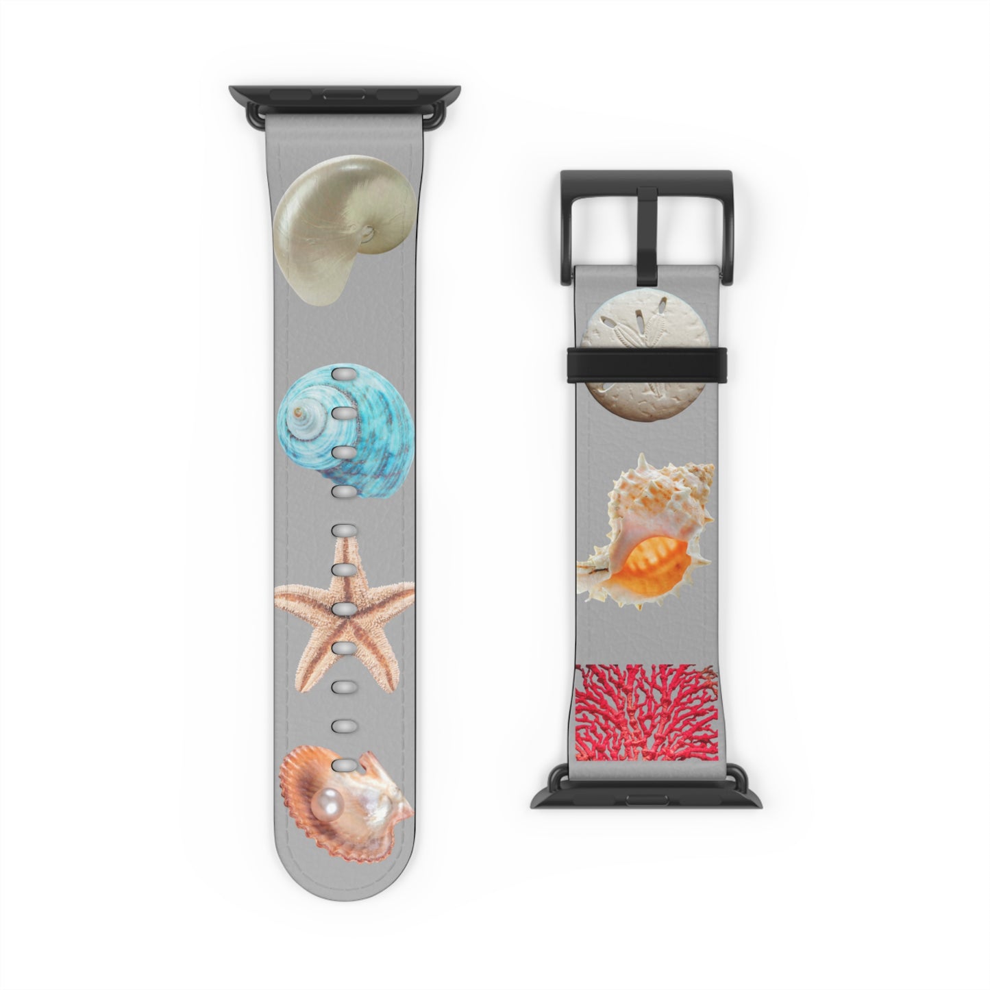 Apple Watch Band - Real Seashell Collection, lt.grey