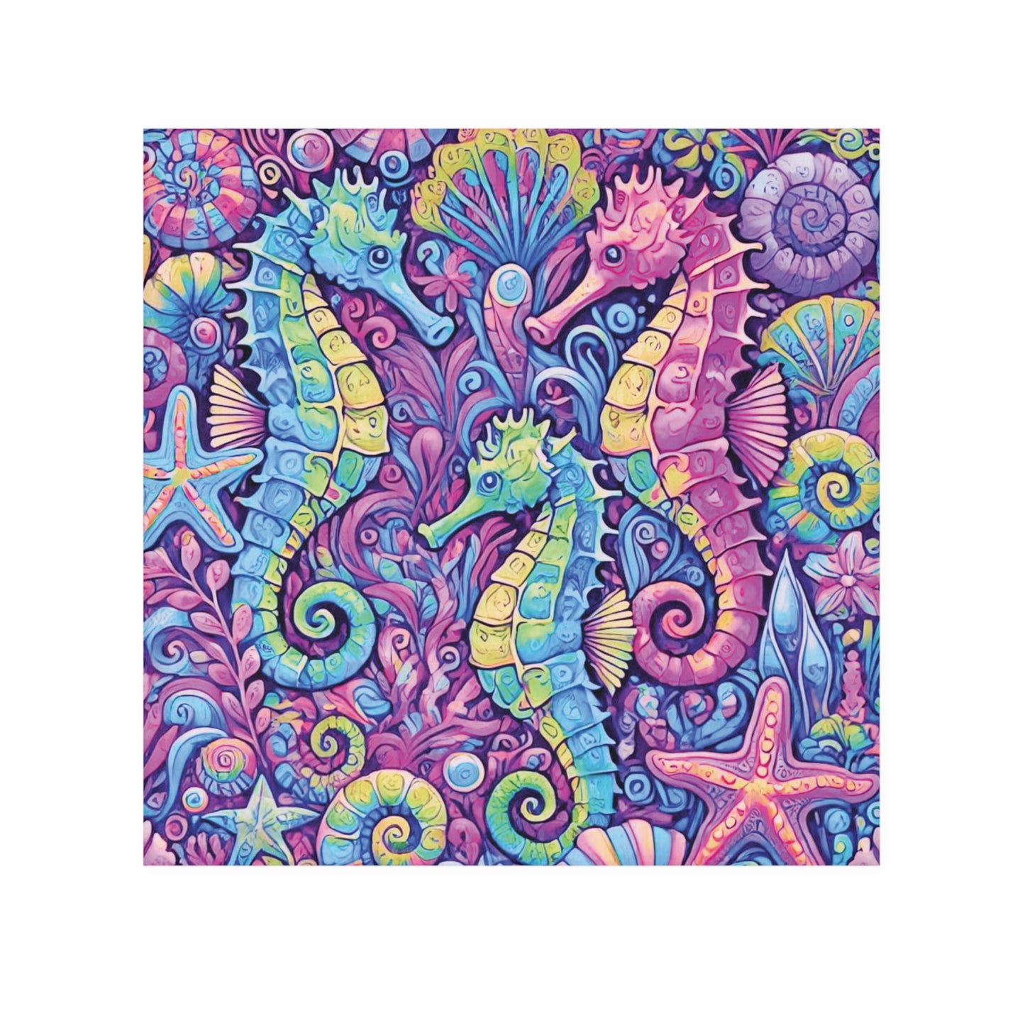 Face Towel - Seahorse Trio/Fantasy Pop