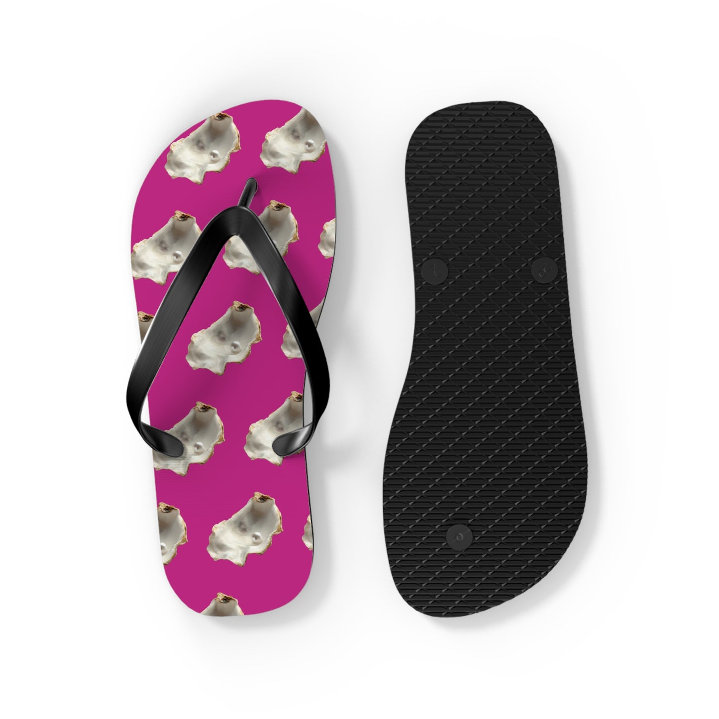 Flip Flops - White Pearl Oyster, pink