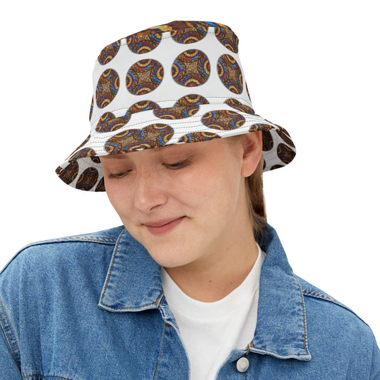 Tropical Polyester Bucket Hat, 2 Sizes - Real Butterfly Wing Plate #3